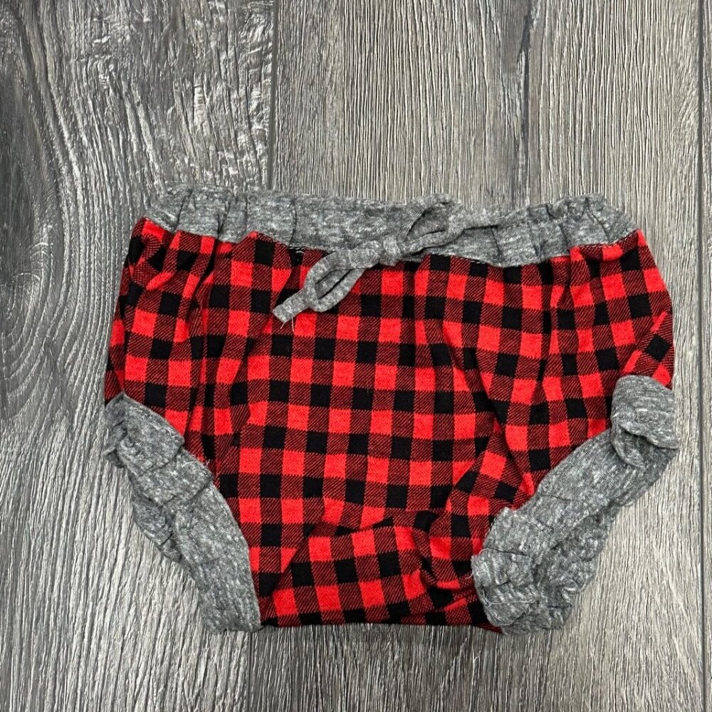 NWT Miki Miette Red & Black Gingham Bloomers, Size 12M